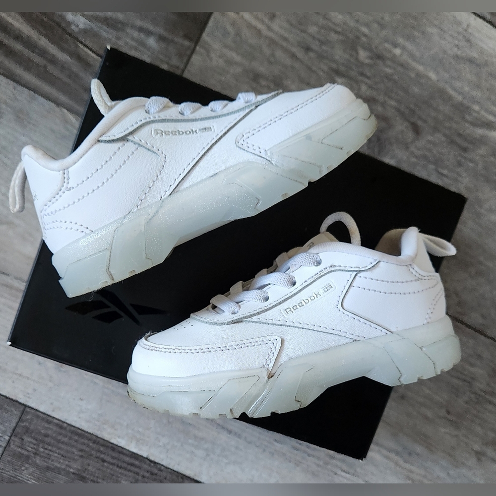 Infant Girls Reebok Club C Cardi Platform Sneakers- White
